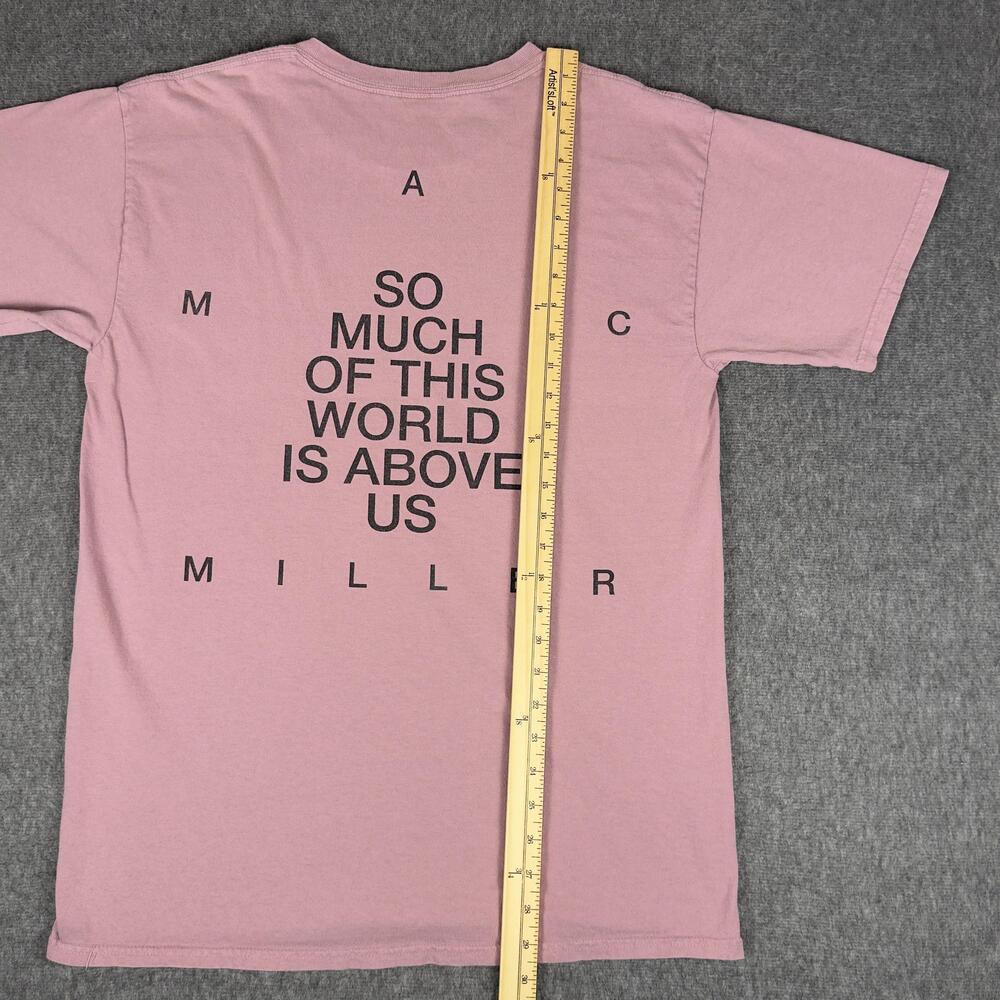Mac Miller Shirt Mens Large Pink So Much Of This World Lyric Graphic Tee T-Shirt - Picture 7 of 8